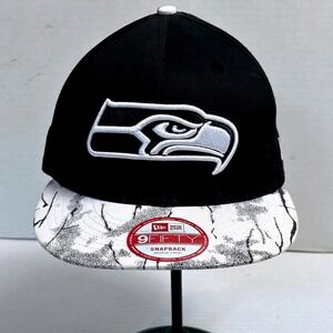 New‎ Era Seattle Seahawks NFL 9FIFTY Snapback Hat Cap Medium Large M/L